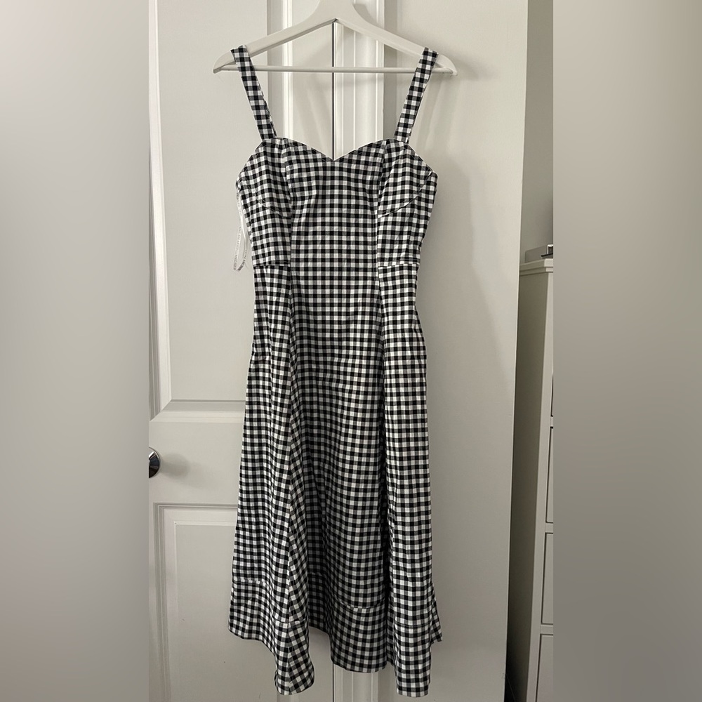 Avec Les Filles Classic Black and White Gingham Dress